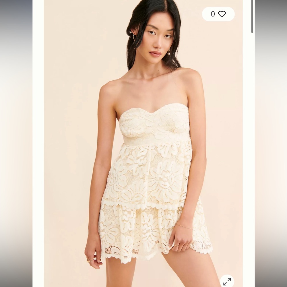 Anthropologie strapless lace dress! NEW with tags!